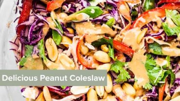 VIDEO: Delicious Peanut Coleslaw