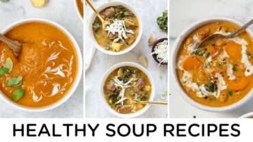 VIDEO: HEALTHY VEGAN SOUPS ‣‣ easy + cozy fall recipes