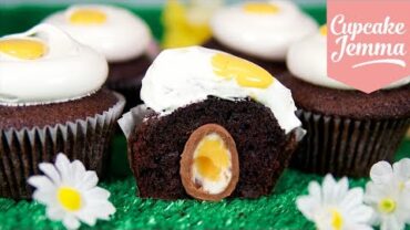 VIDEO: Easter Creme Egg Cupcake Recipe | Cupcake Jemma