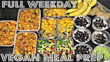 VIDEO: FULL WEEK VEGAN MEAL PREP (For Work or School) ♥ Cheap Lazy Vegan