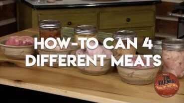 VIDEO: How To Can 4 Different Meats With a Pressure Canner