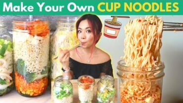VIDEO: I Made My Own CUP NOODLES (DIY Cup Noodles 3 Different Ways)