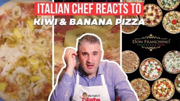 VIDEO: Italian Chef Reacts to KIWI & BANANA PIZZA from Sweden