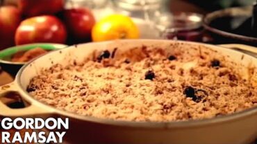 VIDEO: Apple and Cranberry Crumble | Gordon Ramsay