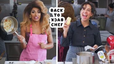 VIDEO: Shangela Tries to Keep Up with a Professional Chef | Back-to-Back Chef | Bon Appétit