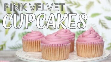 VIDEO: VEGAN CUPCAKES | Pink Velvet Cupcakes | Valentines Day Ideas | The Edgy Veg