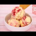 VIDEO: Super Quick SOFT SERVE ICE CREAM RECIPE for Raspberry Ripple Ice Cream! | Cupcake Jemma