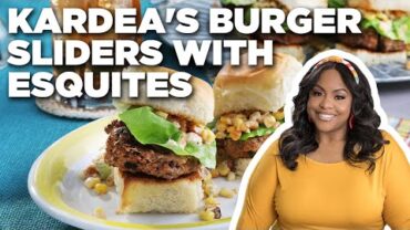 VIDEO: Kardea Brown’s Burger Sliders with Esquites | Delicious Miss Brown | Food Network