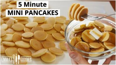 VIDEO: 5 Minute MINI PANCAKES ! Pancake Cereal !  Mini Pancakes Recipe