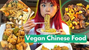 VIDEO: HOTEL ROOM CHINESE FOOD (VEGAN) MUKBANG / Munching Mondays Ep.120