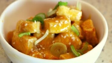 VIDEO: Air Fried Orange Glazed Tofu