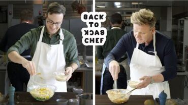 VIDEO: Gordon Ramsay Challenges Amateur Cook to Keep Up with Him | Back-to-Back Chef | Bon Appetit