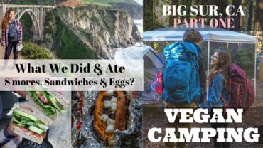 VIDEO: Vegan Camping – Feeding Squirrels, Eggs & Potato S’mores?! | Part 1 Big Sur, CA