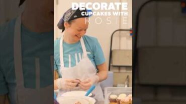 VIDEO: Spend 30 seconds in the kitchen with our bakery manager, Rosie decorating some cupcakes!