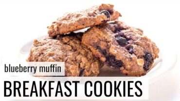 VIDEO: Blueberry Muffin Quinoa Breakfast Cookies