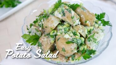 VIDEO: Easy Potato Salad Recipe without Eggs with Mayonnaise #Ad