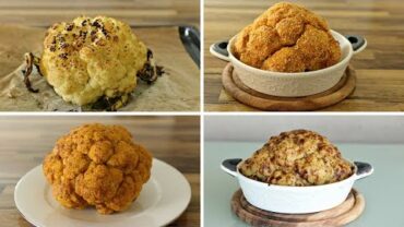 VIDEO: Whole Roasted Cauliflower – 4 Delicious Ways