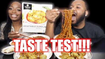 VIDEO: COSTCO NEW VEGAN DUMPLINGS| TASTE TEST MUKBANG