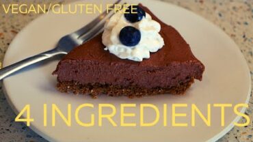 VIDEO: Four Ingredient Chocolate Pie-Vegan