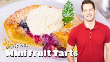 VIDEO: Mini Fruit Tart Recipe with DELICIOUS Frangipane Filling #Ad