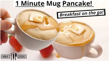 VIDEO: 1 Minute Microwave Mug PANCAKES ! Fluffy Pancakes in 1 minute  | Back To School Breakfast