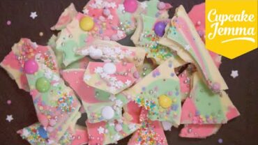 VIDEO: How to Make Magical Coloured Chocolate Bark | Cupcake Jemma