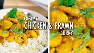 VIDEO: Chicken and Prawn Curry with Coconut Cream and Basmati Rice – Indian Style Recipes #Ad