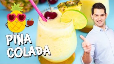 VIDEO: Pina Colada Cocktail with Coconut Milk, Rum & Pineapple Juice #Ad