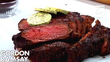 VIDEO: Philips Airfryer Gordon Ramsay Coffee & Chili-Rubbed Steak Recipe