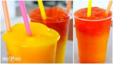 VIDEO: 3 Ingredient Ombre FRUIT SLUSHIES Recipe – How To Make Slushies ( DIY Homemade Slushies )