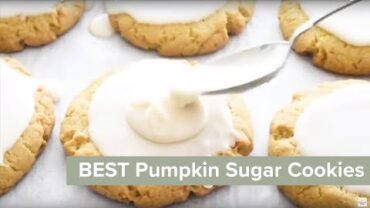 VIDEO: The Best Pumpkin Sugar Cookies with Ginger Maple Glaze