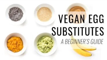 VIDEO: HOW TO MAKE VEGAN EGG SUBSTITUTES | a beginner’s guide to vegan baking