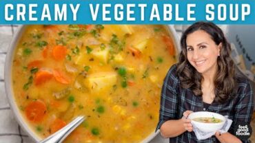 VIDEO: Creamy Vegetable Soup | Vegan & Dairy-Free!