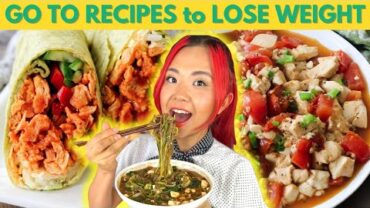 VIDEO: Easy High Protein Vegan Recipes For Weight Loss (Meals For One Person)