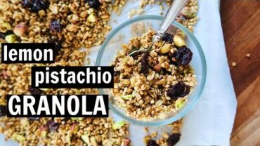 VIDEO: Lemon Pistachio Buckwheat Granola // Oil Free, Gluten Free, Refined Sugar Free, & Vegan