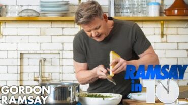 VIDEO: Can Gordon Ramsay Make a Cheesy Green Pasta in 10 Minutes? | Ramsay in 10