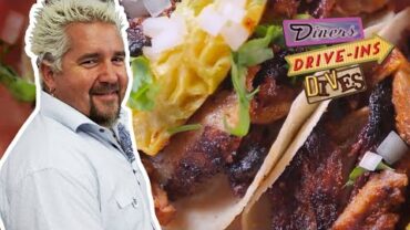 VIDEO: Tacos Al Pastor Take Guy To Flavortown | Diners, Drive-ins and Dives with Guy Fieri | Food Network