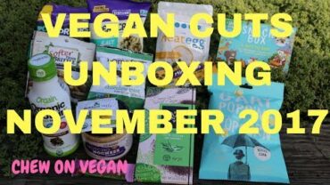 VIDEO: Vegan Cuts unboxing November 2017