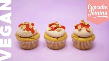 VIDEO: *VEGAN* Peanut Butter and Jam Cupcakes! | Cupcake Jemma