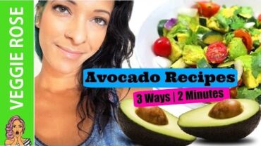 VIDEO: Avocado 3 Ways 2 Minutes |Yummy Vegan Food #1