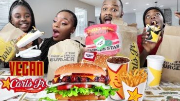 VIDEO: CARL’S JR NEW VEGAN BURGER REVIEW | MUKBANG | EATING SHOW