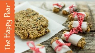 VIDEO: Flapjack / Granola Bar Recipe | Easy Vegan Snack | THE HAPPY PEAR