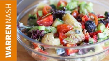 VIDEO: Low FODMAP Recipes – Potato Salad Lunch – Recipes by Warren Nash