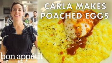 VIDEO: Carla Makes Poached Eggs | From the Test Kitchen | Bon Appetit