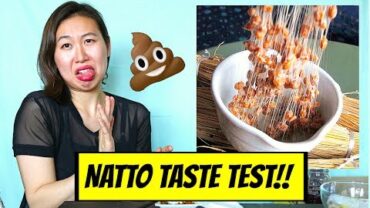 VIDEO: HOW DOES NATTO TASTE?? (Japanese Fermented Soybean)  😩💩