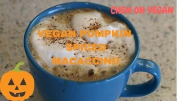 VIDEO: Vegan Pumpkin Spiced Macaccino