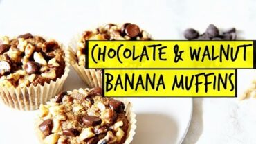 VIDEO: Chocolate and Walnut Banana Muffins | Vegan