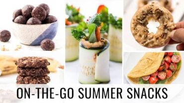 VIDEO: 5 ON-THE-GO Healthy Summer Snacks | vegan & gluten-free