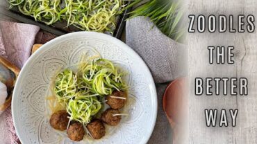 VIDEO: The New Best Way to Cook Zucchini Noodles. How to Cook Zoodles. Great Pasta Substitute!