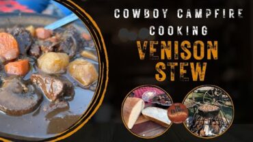 VIDEO: Venison (or Beef) Stew Recipe Over the Fire (Cowboy Campfire Cooking Recipe)